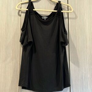 Naked Zebra Boutique Brand | Modal Cold Shoulder Top | Dark Grey | Women’s Small